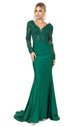 Vestido de noche con festón bordado Dancing Queen 4124