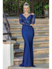 Vestido de noche con festón bordado Dancing Queen 4124