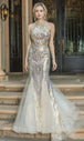 Vestido de Noche Trompeta Halter Dancing Queen 4219