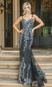 Vestido de noche ajustado con adornos Dancing Queen 4227