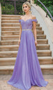 Vestido de noche con hombros descubiertos Dancing Queen 4238