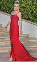 Vestido de noche sin mangas y cuello recto cruzado Dancing Queen 4242