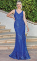 Vestido de noche sin mangas con purpurina Dancing Queen 4252