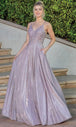 Vestido de fiesta con escote en V bordado Dancing Queen 4261