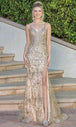 Vestido de noche sin mangas y espalda en V Dancing Queen 4267
