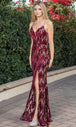 Vestido de noche de lentejuelas y escote en V Dancing Queen 4287