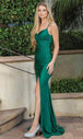 Vestido largo de satén sin mangas Dancing Queen 4297