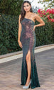 Vestido de fiesta asimétrico con lentejuelas Dancing Queen 4300