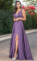 Vestido de fiesta sin mangas y cuello en V Dancing Queen 4304A