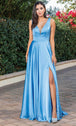 Vestido de fiesta sin mangas y cuello en V Dancing Queen 4304A