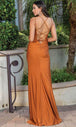 Vestido de fiesta drapeado con abertura alta Dancing Queen 4305