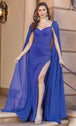 Vestido de fiesta sin hombros con capa Dancing Queen 4306