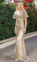 Vestido Largo Manga Flutter Dancing Queen 4309A