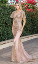Vestido Largo Manga Flutter Dancing Queen 4309A