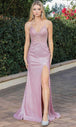 Vestido de noche sin mangas y cuello en V Dancing Queen 4313