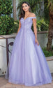 Vestido de noche princesa con hombros descubiertos Dancing Queen 4316