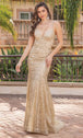 Vestido de noche con espalda de tirantes Dancing Queen 4323