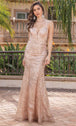 Vestido de noche con espalda de tirantes Dancing Queen 4323