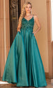 Vestido de fiesta con apliques de encaje y cuello en V Dancing Queen 4326
