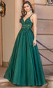 Vestido línea A con detalles bordados Dancing Queen 4328