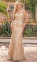 Vestido de noche de tul con cuentas Dancing Queen 4336