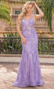 Vestido de noche de tul con cuentas Dancing Queen 4336