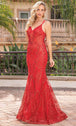 Vestido de noche de tul con cuentas Dancing Queen 4336