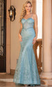 Vestido de fiesta con cuentas y cintura vasca Dancing Queen 4341