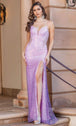 Vestido de fiesta de lentejuelas en los laterales Dancing Queen 4347