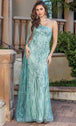 Vestido con lentejuelas y cuello asimétrico Dancing Queen 4350
