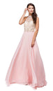 Exquisita Ilusión Halter Alto Vestido de gasa A-Line Dancing Queen 9293
