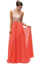 Embellished Halter A-Line Vestido de noche Dancing Queen 9298