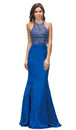 Vestido de noche de lentejuelas brillantes estilo halter Dancing Queen 9355
