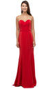 Vestido de fiesta largo con escote corazón ilusión Dancing Queen 9524