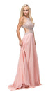 Bejeweled A-Line Vestido de noche Dancing Queen 9740