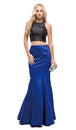 Dos piezas trompeta silueta vestido de fiesta con la espalda con volantes Dancing Queen 9767