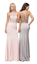 Vestido de noche con escote ilusión Dancing Queen 9777