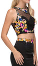 Vestido de fiesta sirena de dos piezas con bordado floral Dancing Queen 9778