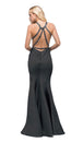 Vestido de fiesta de sirena con cuello halter adornado Dancing Queen 9906