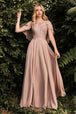 Vestido largo de chifon HT101