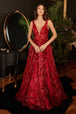 Vestido con estampado 3D floral y brillo J838 de Ladivine
